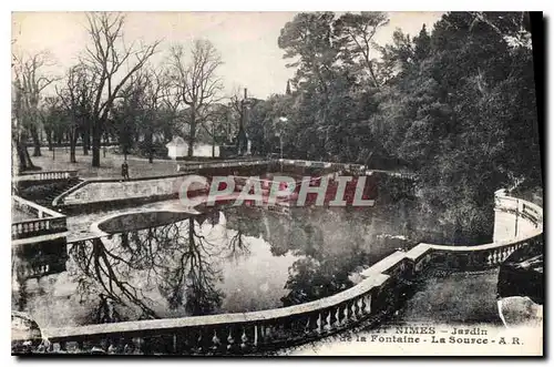 Cartes postales Nimes Jardin de la Fontaine la Source