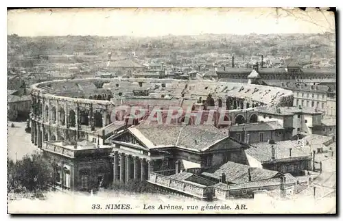 Cartes postales Nimes les arenes vue generale