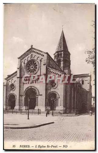 Cartes postales Nimes L'Eglise St Paul