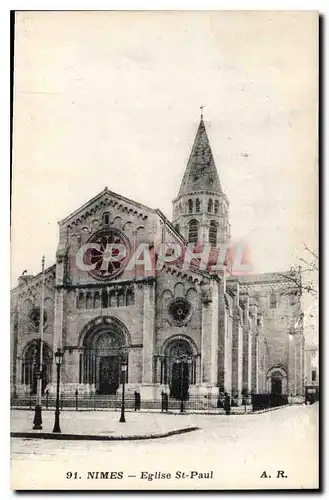 Cartes postales Nimes Eglise St Paul