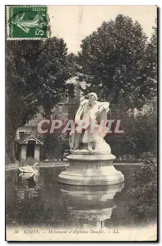 Ansichtskarte AK Nimes Monument d'Alphonse Daudet