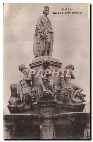 Ansichtskarte AK Nimes La Fontaine Pradier