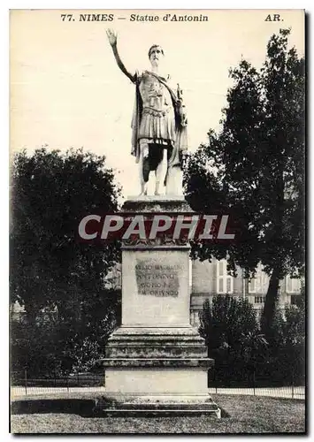 Cartes postales Nimes Statue d'Antonin