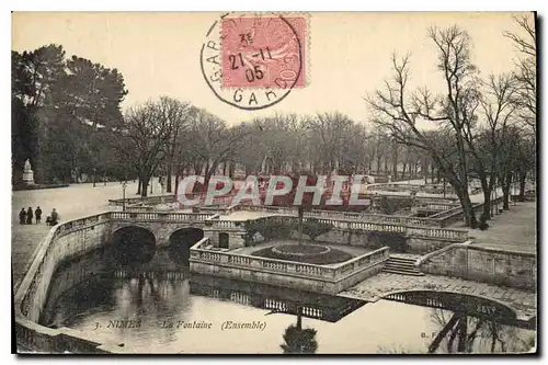 Ansichtskarte AK Nimes la Fontaine Ensemble