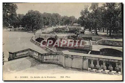 Cartes postales Nimes le Jardin de la Fontaine