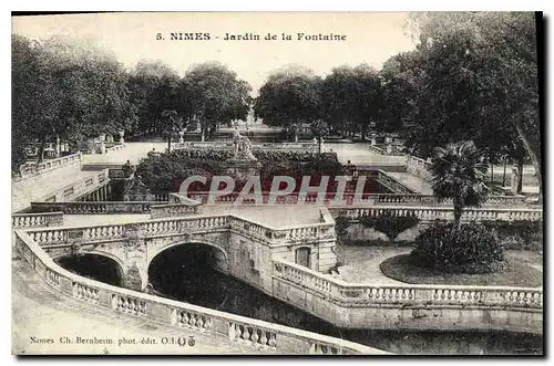 Cartes postales Nimes Jardin de la Fontaine