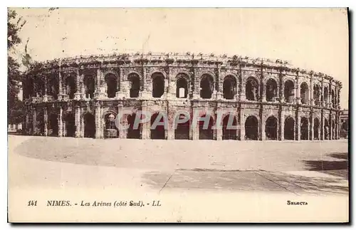 Cartes postales Nimes Les Arenes cote sud