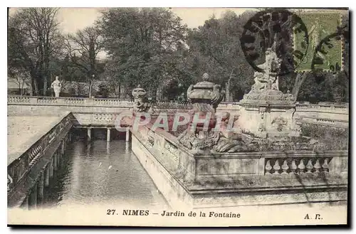 Cartes postales Nimes Jardin de la Fontaine