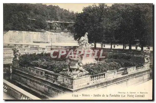 Cartes postales Nimes Jardin de la Fontaine le Motif Central