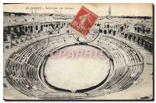 Cartes postales Nimes Interieur des Arenes