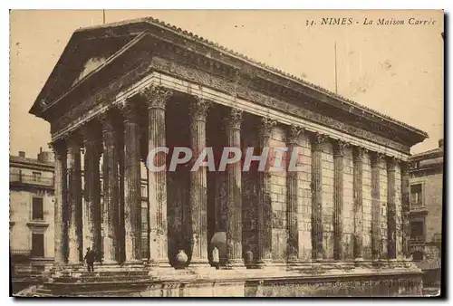 Ansichtskarte AK Nimes La Maison Carree