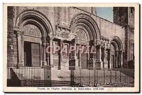 Ansichtskarte AK Facade de l'Eglise Abbatiale de Saint Gilles