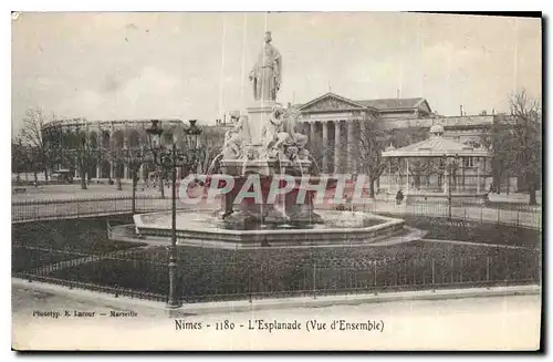 Cartes postales Nimes l'Esplanade vue d'ensemble