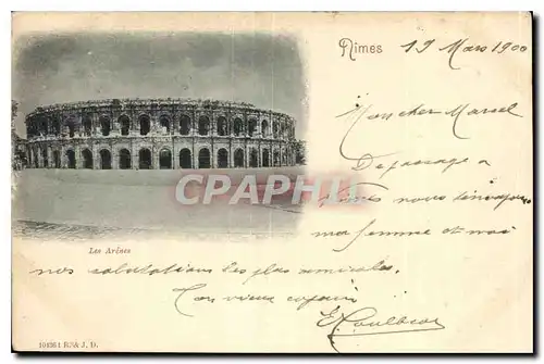 Cartes postales Nimes Les Arenes Carte 1900