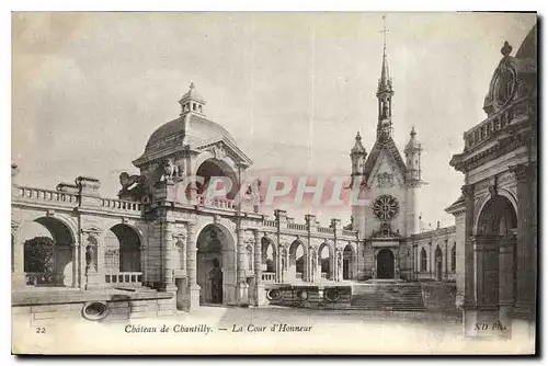 Ansichtskarte AK Chateau de Chantilly la Cour d'Honneur