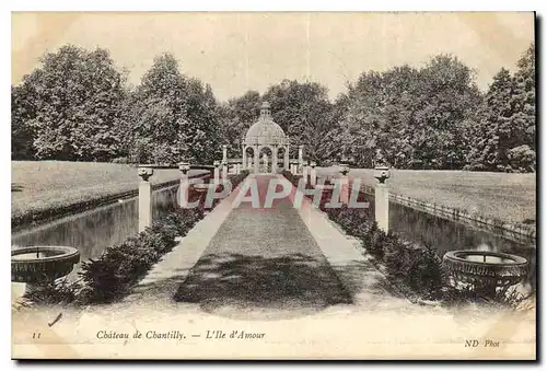 Cartes postales Chateau de Chantilly l'Ile d'Amour