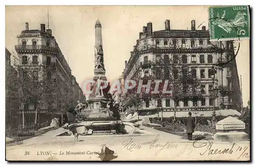 Cartes postales Lyon le Monument Carnot