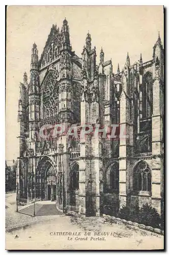 Ansichtskarte AK Cathedrale de Beauvais le Grand Portail