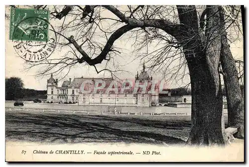 Cartes postales Chateau de Chantilly Facade septentrionale