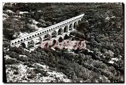 Moderne Karte Le Pont du Gard Gard Aqueduc Romain construit sur l'ordre d'Agrippa avant l'ere Chretienne pour