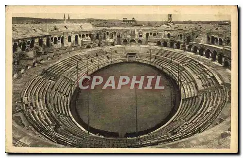 Cartes postales Nimes Gard Interieur des Arenes