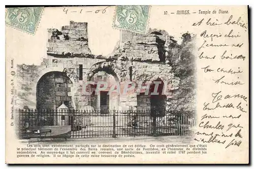 Cartes postales Nimes Temple de Diane