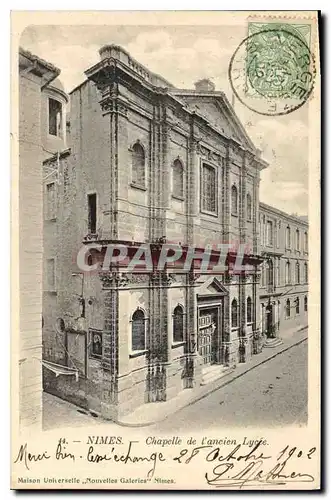 Ansichtskarte AK Nimes Chapelle de l'ancien Lycee