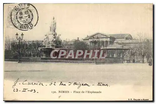 Cartes postales Nimes Place de l'Esplanade