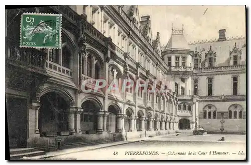 Cartes postales Pierrefonds Colonnade de la Cour d'Honneur