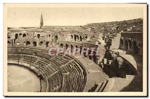 Cartes postales Nimes Les Arenes Vue interieure