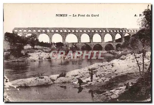 Cartes postales Nimes Le Pont du Gard