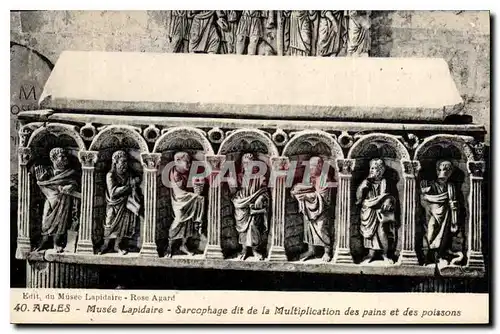 Ansichtskarte AK Arles Musee Lapidaire Sarcophage dit de la Multiplication des pains et des poissons