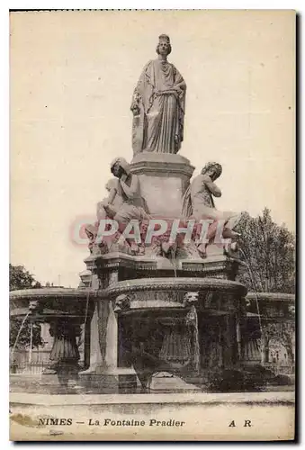 Cartes postales Nimes La Fontaine Pradier