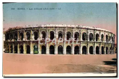 Ansichtskarte AK Nimes Les Arenes cote sud