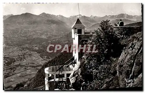 Cartes postales Lourdes Teleferique du Pibeste La gare superieure