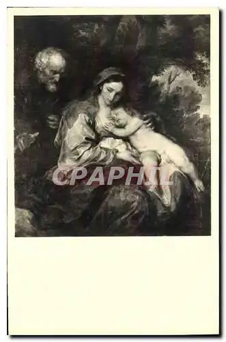 Cartes postales Exposition des Chefs d'Oeuvre de la Pinacotheque de Munich Van Dyck Fulte en Egypte