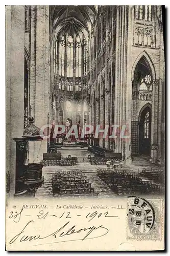 Cartes postales Beauvais La Cathedrale Interieur