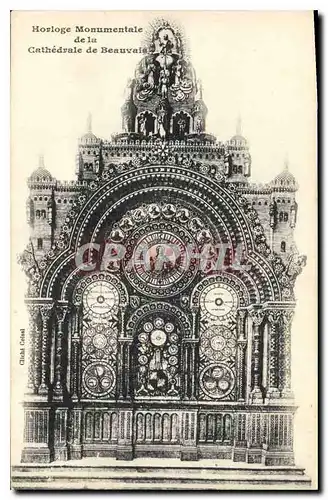 Ansichtskarte AK Horloge Monumentale de la Cathedrale de Beauvais
