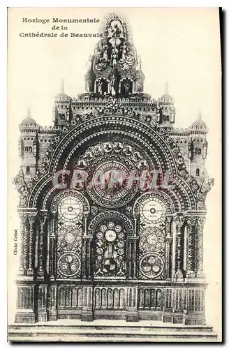 Cartes postales Horloge Monumentale de la Cathedrale de Beauvais