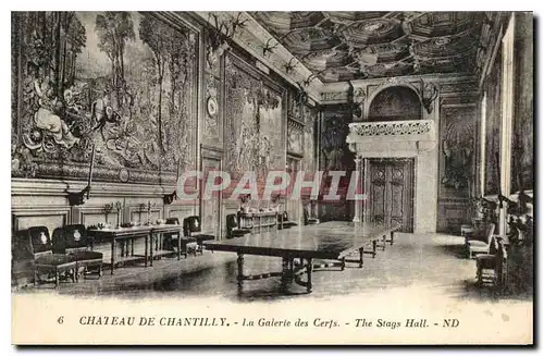 Ansichtskarte AK Chateau de Chantilly la Galerie des Cerfs