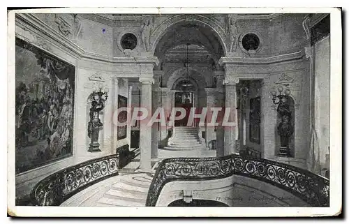 Cartes postales Chantilly L'escalier du ch�teau