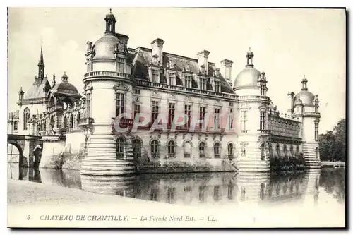 Cartes postales Chateau de Chantilly La Facade Nord Est