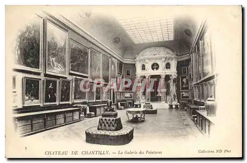 Ansichtskarte AK Chateau de Chantilly La Galerie des Peintures