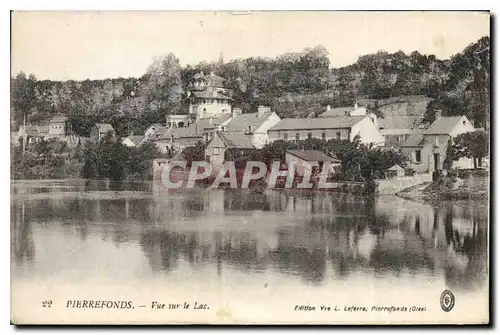 Cartes postales Pierrefonds Vue sur le Lac