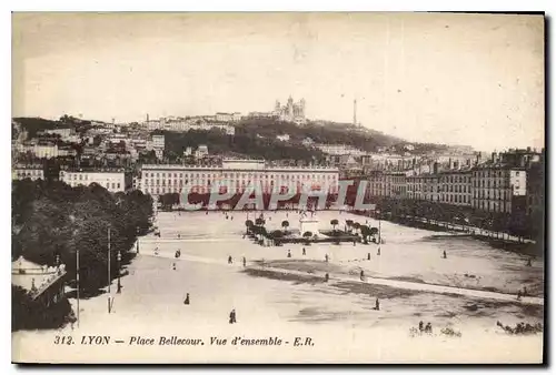 Ansichtskarte AK Lyon Place Belecour Vue d'ensemble