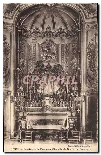 Cartes postales Lyon Sanctuaire de l'ancienne chapelle de N D de Gourviere