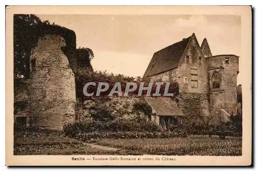 Cartes postales Senlis Enceinte Gallo Romaine et ruines du Chateau