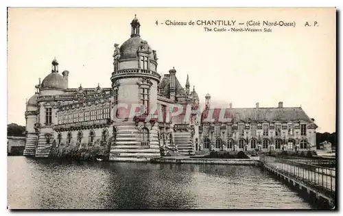 Ansichtskarte AK Chateau de Chantilly Cote Nord Ouest