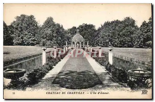 Cartes postales Chateau de Chantilly L'Ile d'Amour