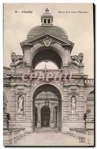 Cartes postales Chantilly Entree de la Cour d'Honneur